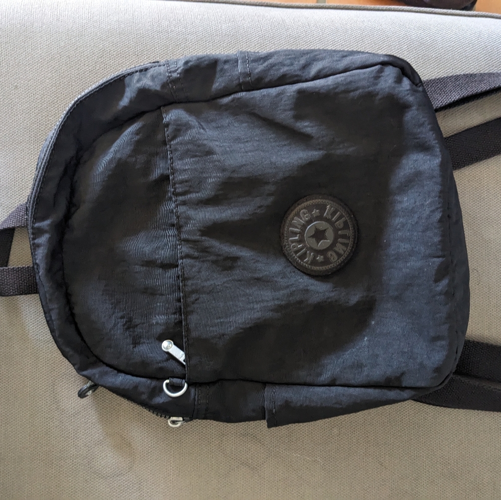 Kipling Ferris Backpack Tonal Black No Monkey Keychain